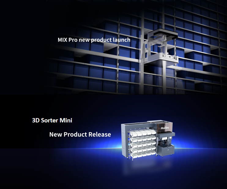 Mushiny présente les solutions 3D Sorter Mini et MIX Pro : à l'avant-garde d'une nouvelle ère de solutions d'entreposage efficaces